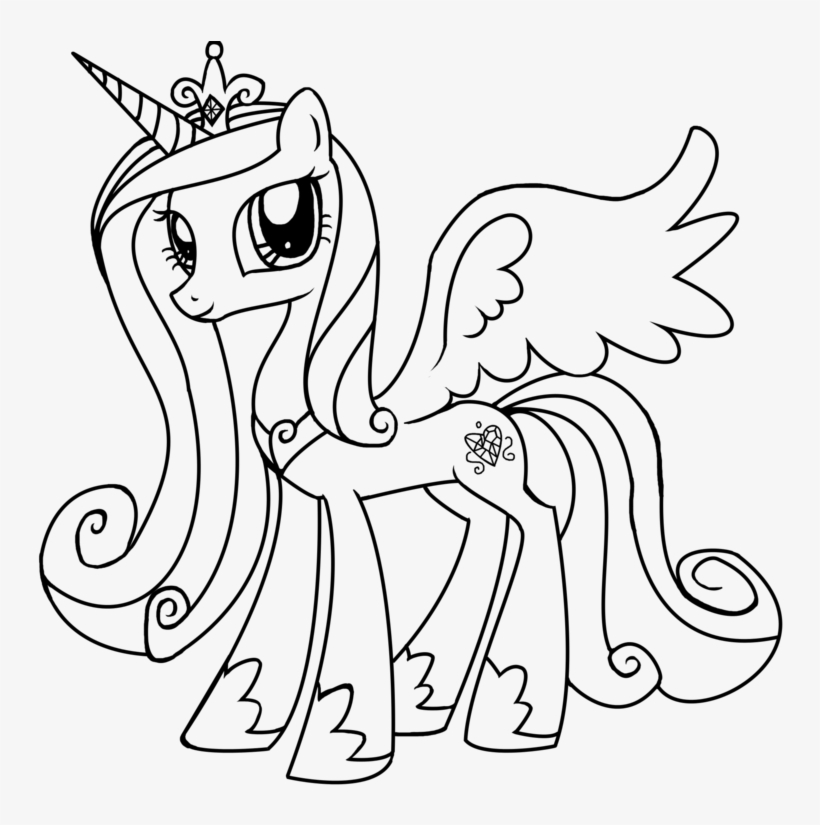 My Little Pony Princess Cadence Coloring Pages Printable - My Little Pony  Cadence Coloring Pages Transparent PNG - 1024x768 - Free Download on NicePNG