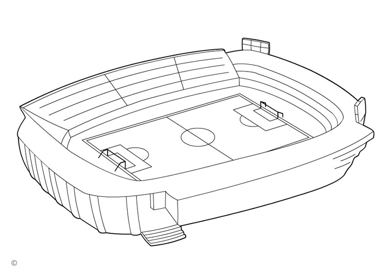 Coloring Page football stadium - free printable coloring pages - Img 26152