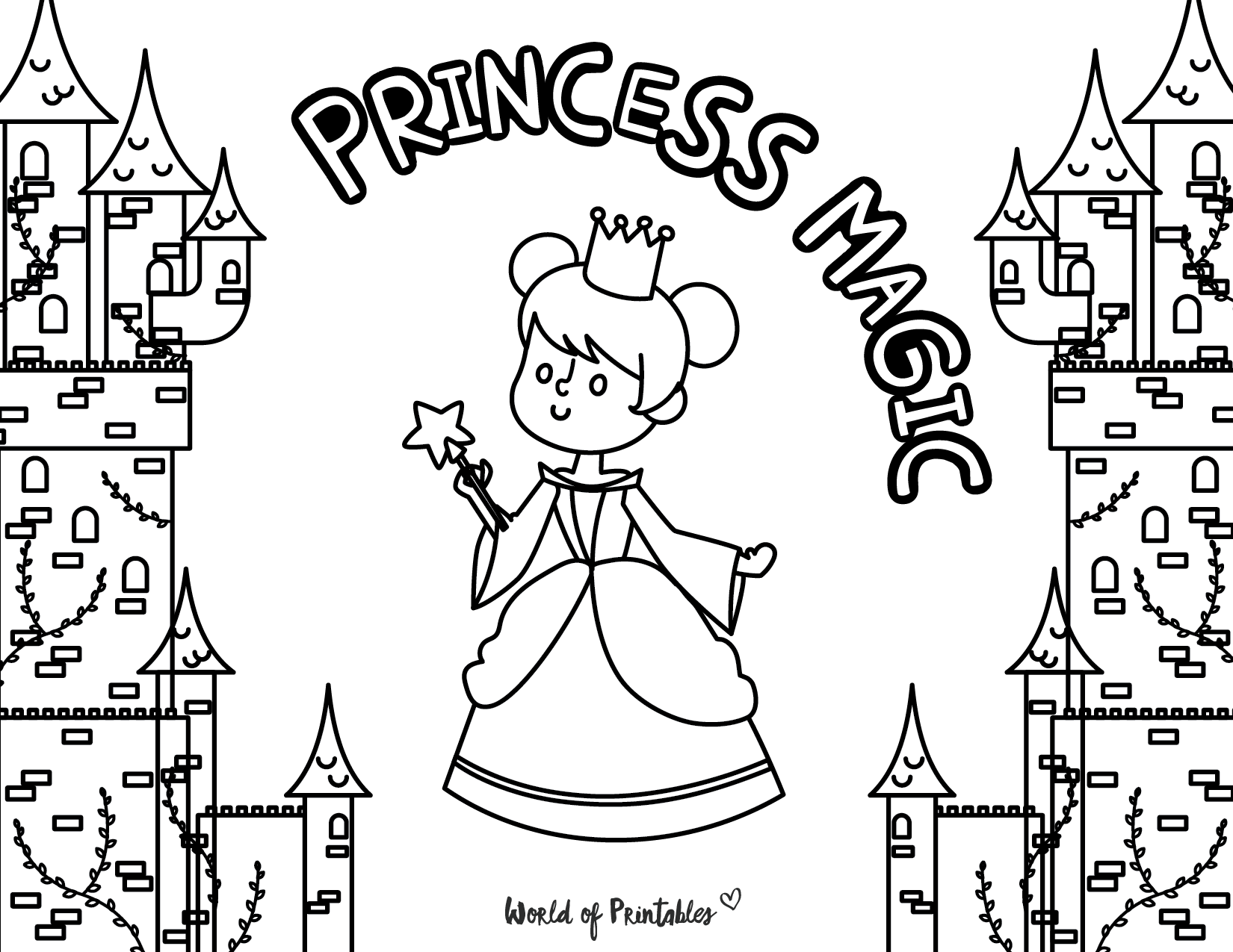50+ Best Princess Coloring Pages | Free Printables For Kids - World of  Printables
