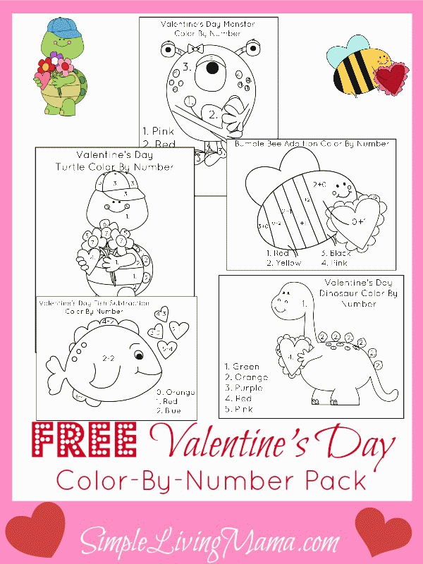 Valentine's Day Activities for Kids + FREE Valentine's Day Color ...