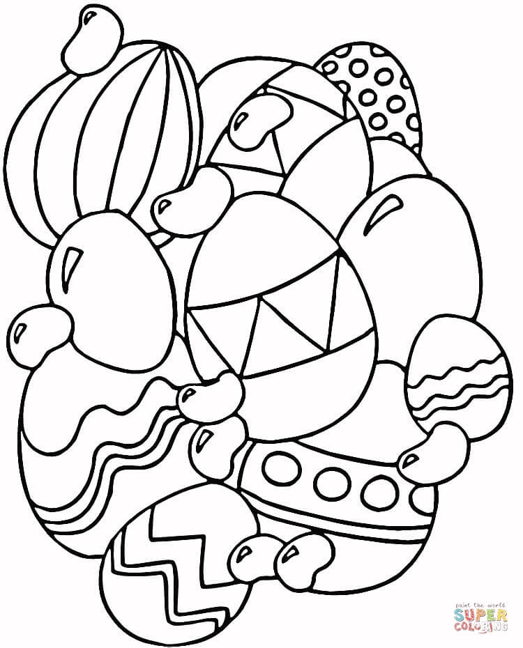 Jelly Beans and Eggs coloring page | Free Printable Coloring Pages