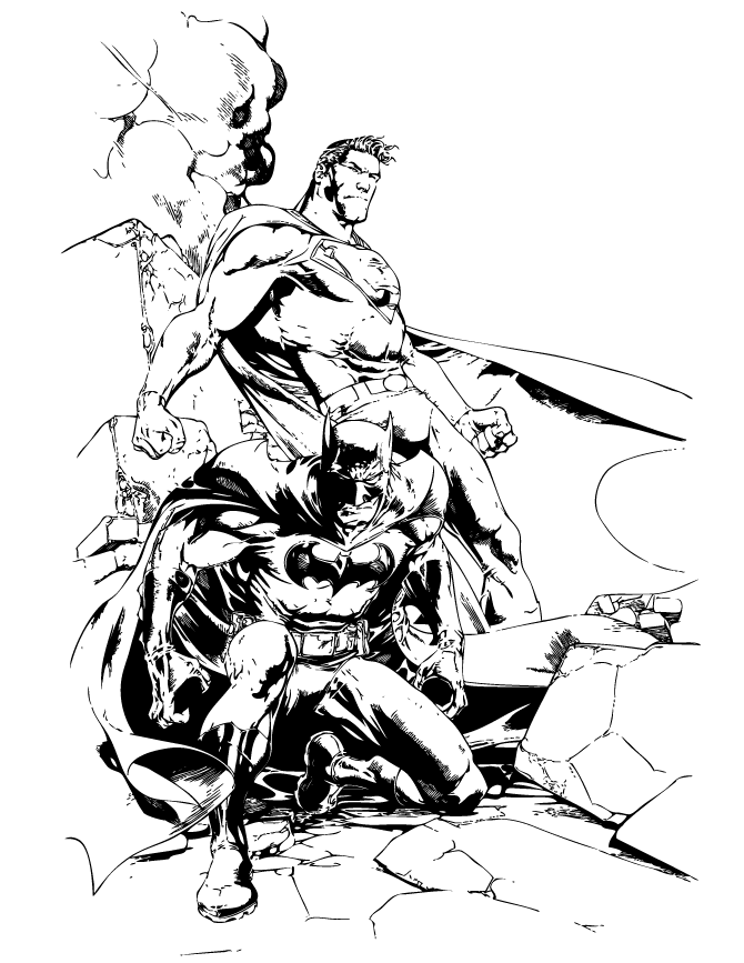dc superman Colouring Pages