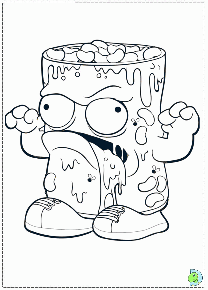 trash pack cheese Colouring Pages