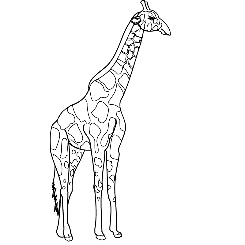 giraffe coloring pages to print - Free Coloring Pages for Kids