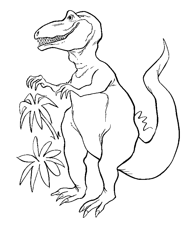 Online Coloring T-rex | Free Coloring Online