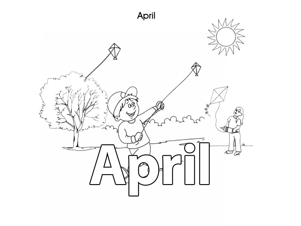 Activities For Kids - April - Colouring In