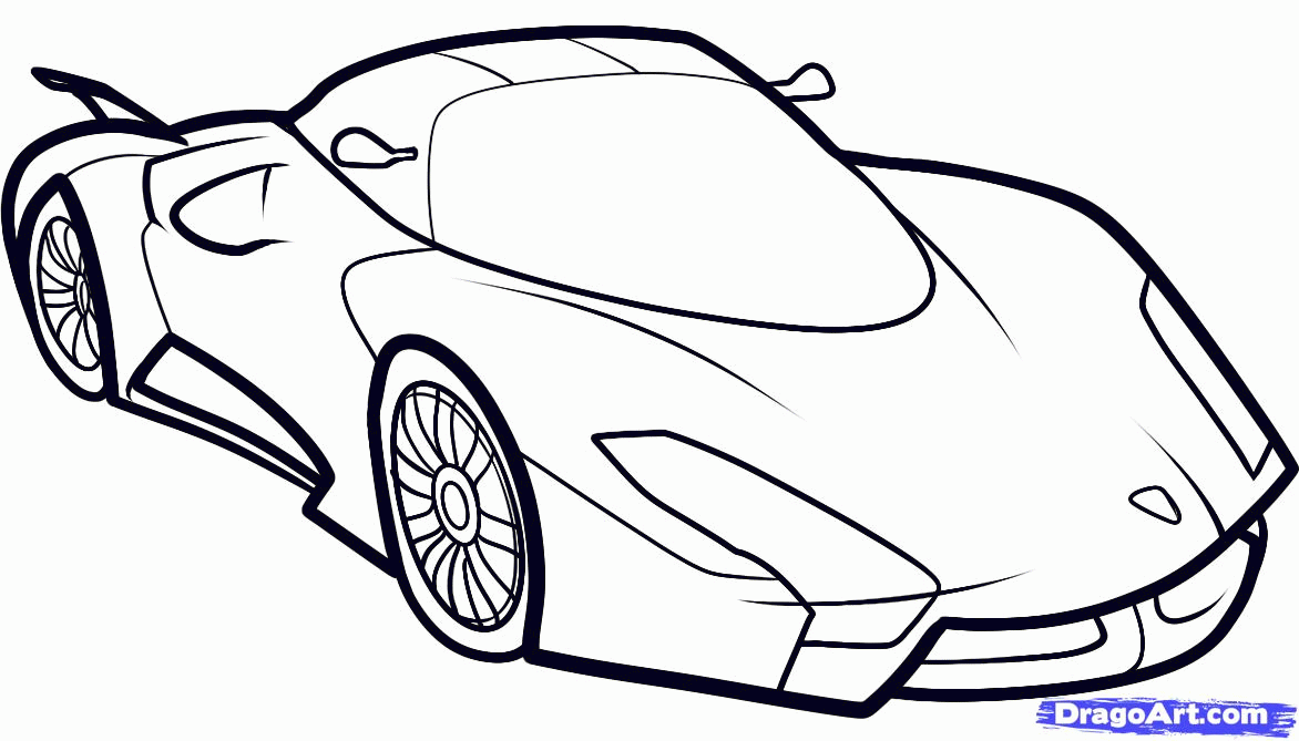 bugatti drawing Colouring Pages (page 3)