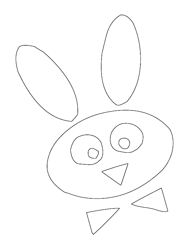 happy bunny Colouring Pages (page 3)