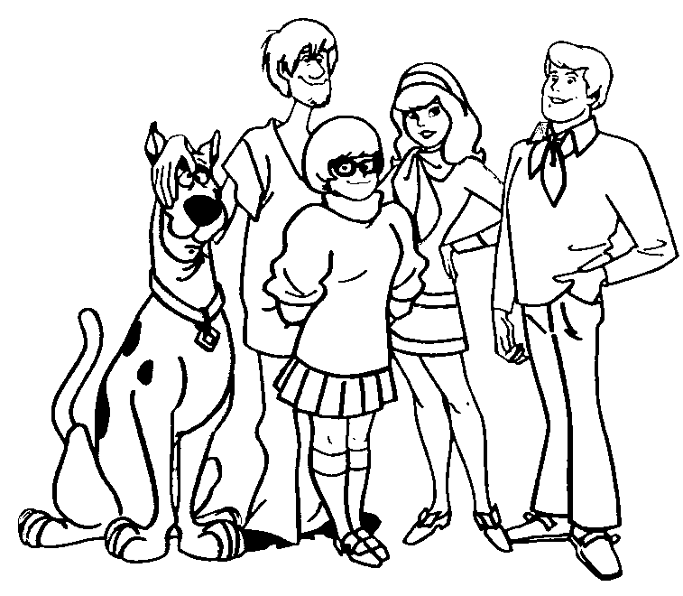 Shaggy Scooby Doo Coloring Pages | Scooby Doo Coloring Pages 