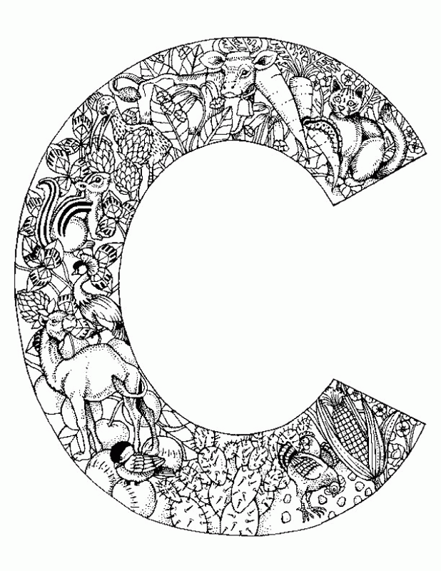 Alphabet Animal Coloring Pages C | Free Printable Coloring Pages 