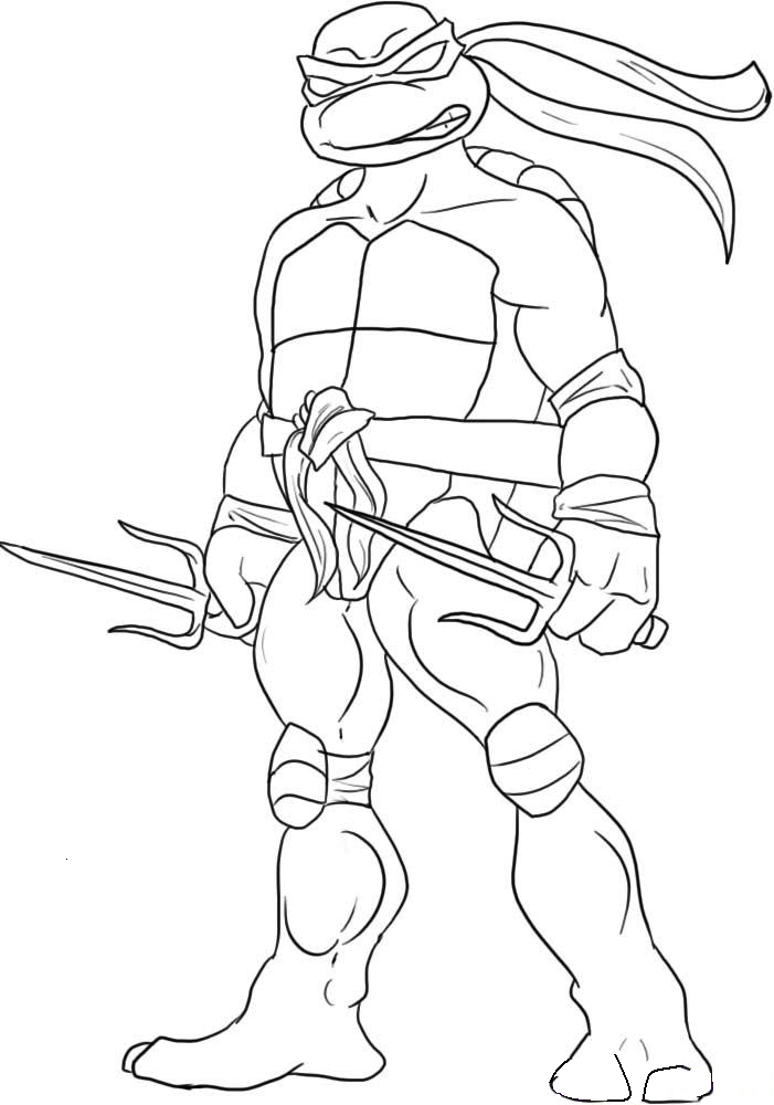 Teenage mutant ninja turtles printable coloring page