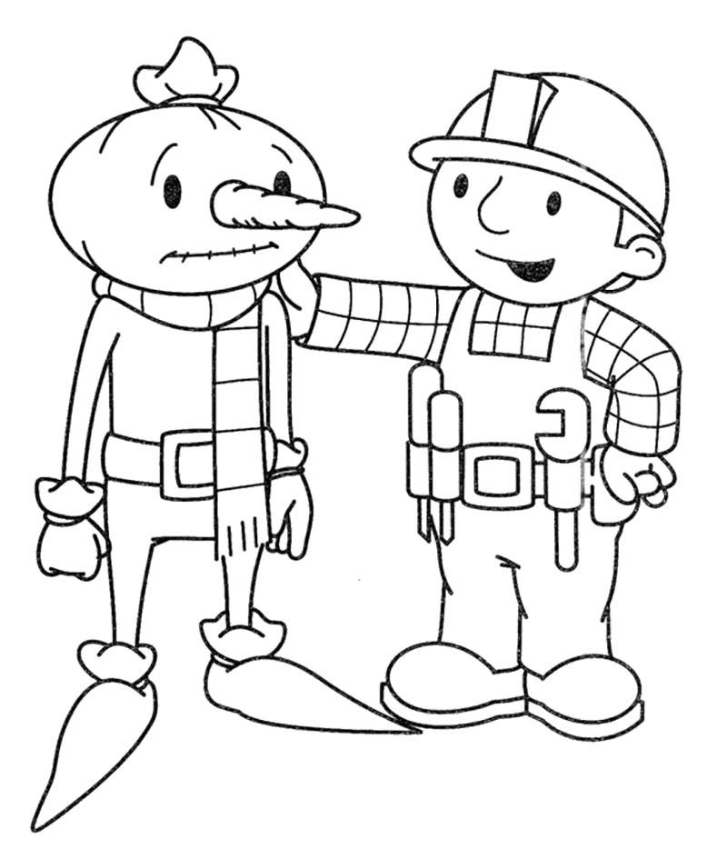 Bob The Builder Coloring Pages : Bob The Builder Encourage 