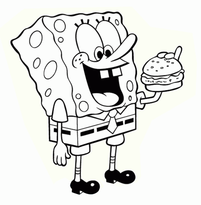 Spongebob Coloring Book Pages - HD Printable Coloring Pages