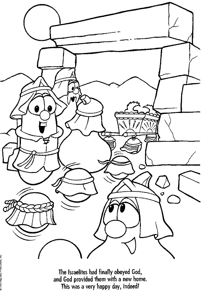 Image 7 Veggie Tales Christian Coloring Pages Coloring Pages