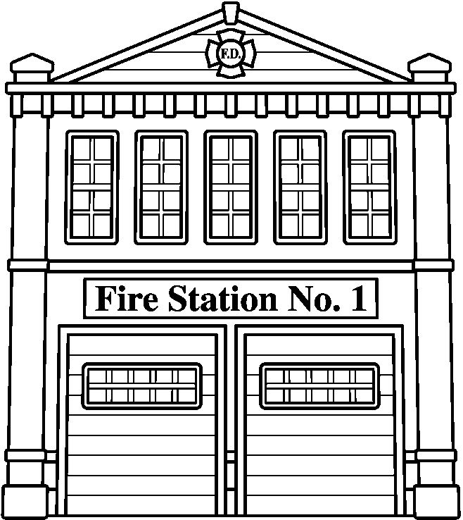 Best Photos of Firehouse Station Coloring Page - Fire Station ...