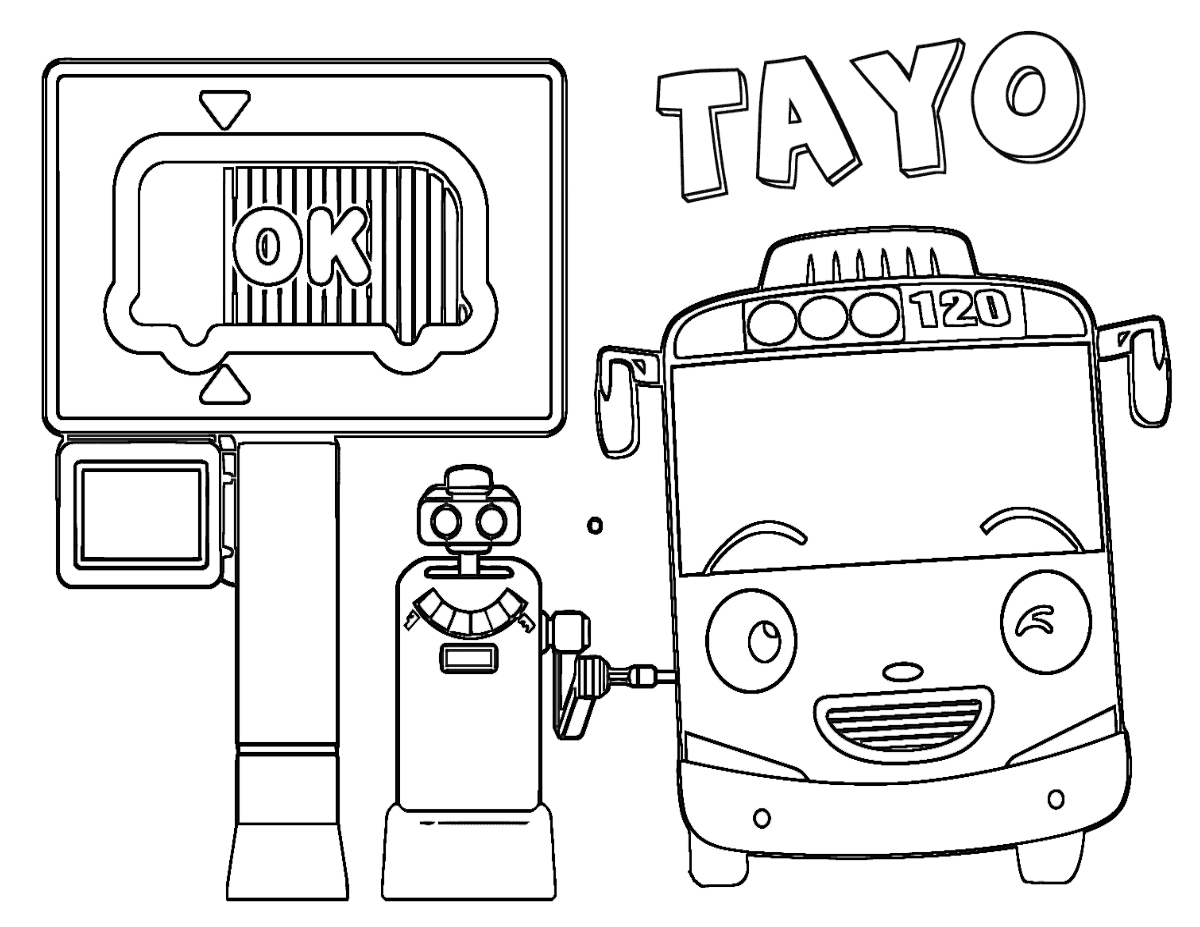 Tayo the Little bus coloring pages | Coloring pages to download ...