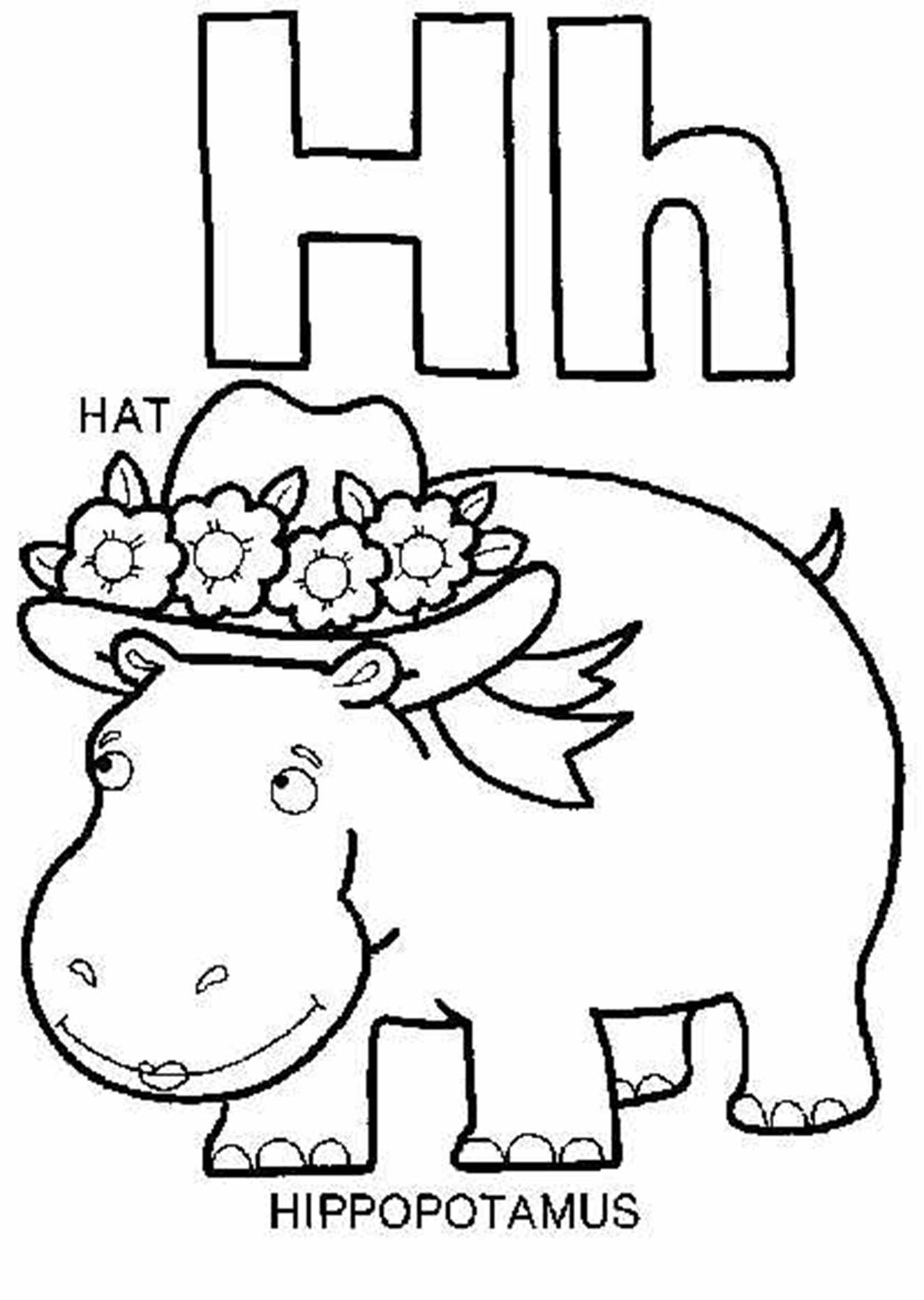 H Coloring Pages : Alphabet Coloring Page Valentine Letter H ...