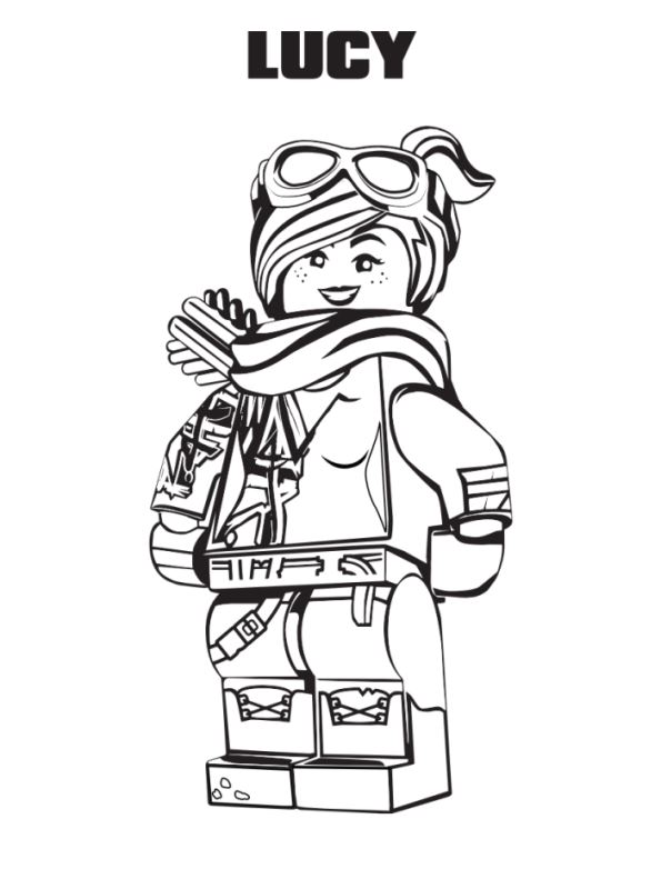 Kids-n-fun.com | Coloring page Lego movie 2 Lucy