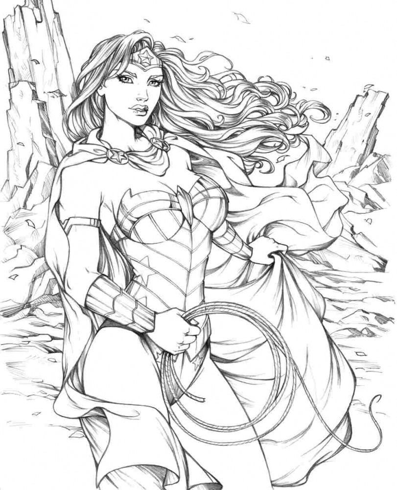 DC Superhero Girls Coloring Pages Wonder Woman - Get Coloring Pages