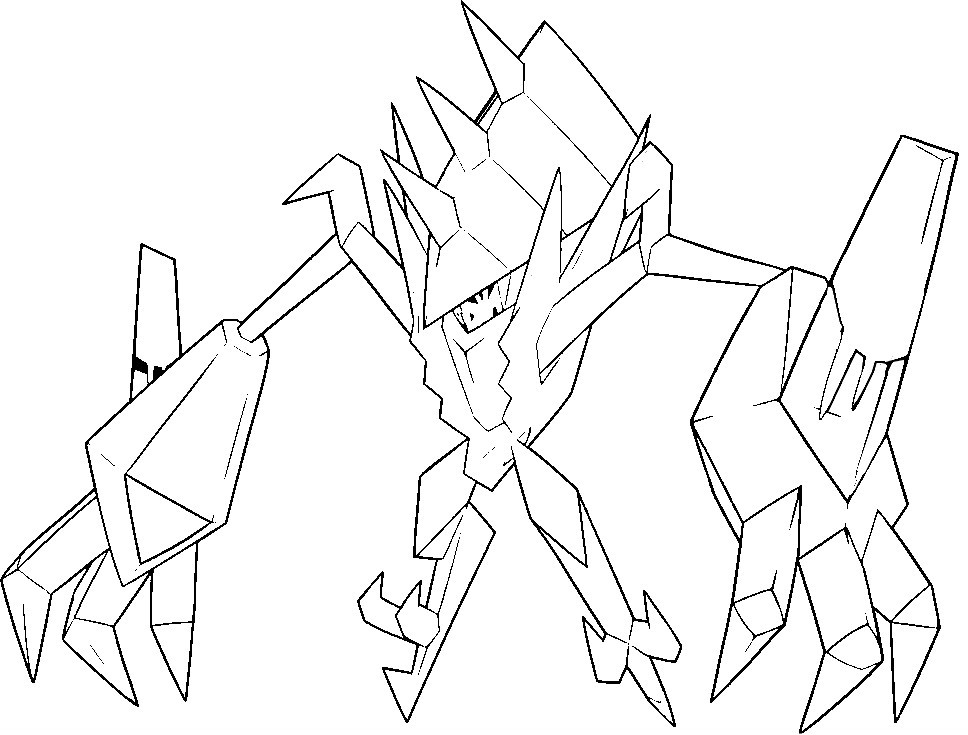 Coloring Pages Pokemon - Necrozma - Drawings Pokemon