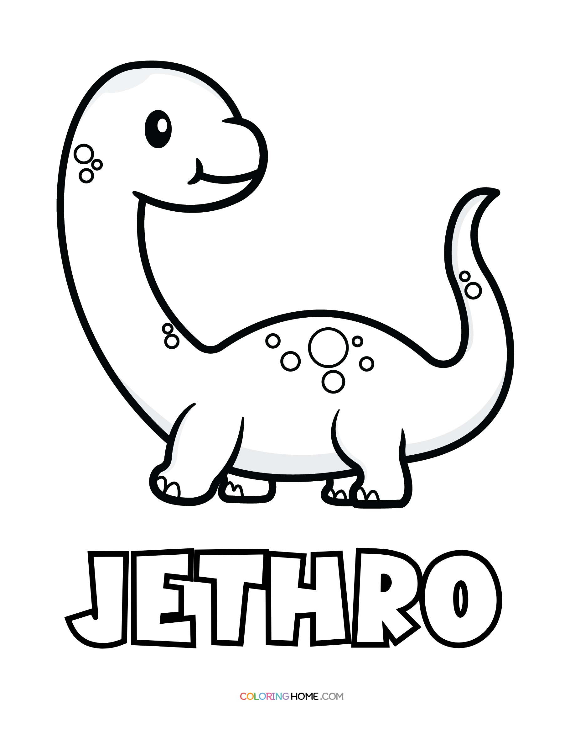 Jethro dinosaur coloring page