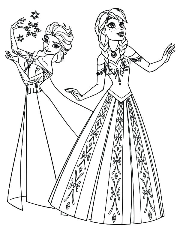 Queen Elsa Coloring Page - behindthegown.com