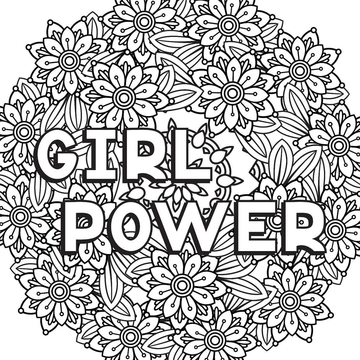Coloring Pages : Girl Power Coloring Pages Xxable Pa Strong Women For Girls  Printable Coloring Pages For Girls ~ Off-The Wall ATL