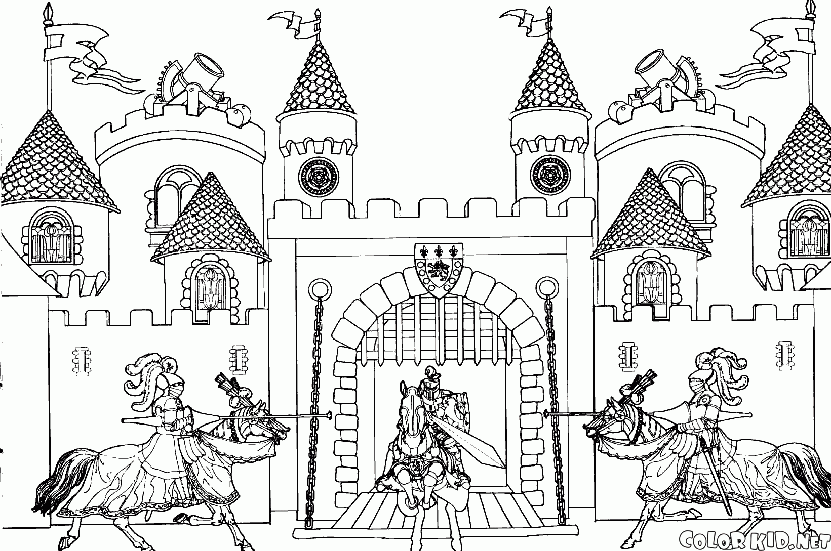 Coloring page - Royal Castle