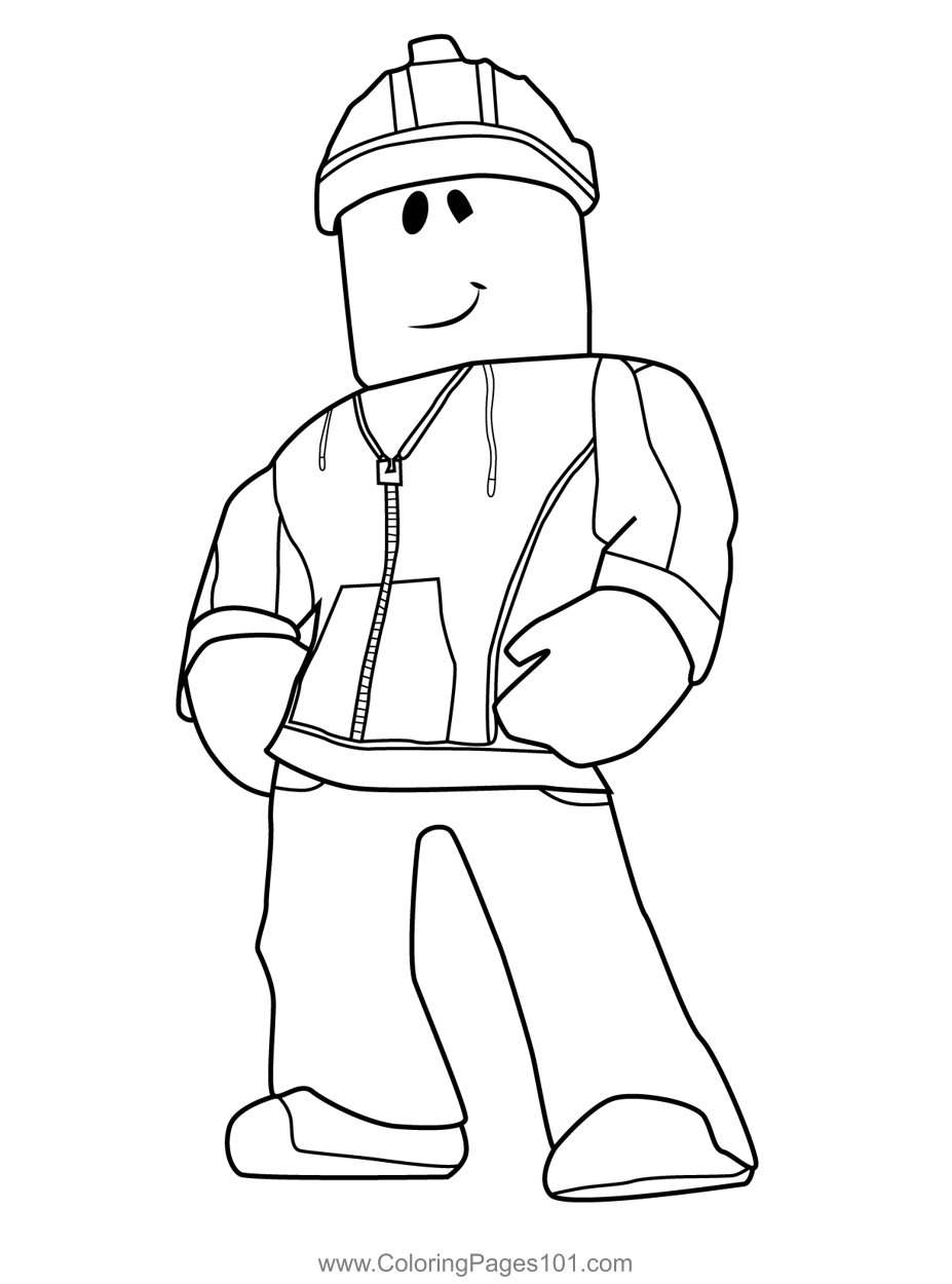 Roblox Builder Coloring Page for Kids - Free Roblox Printable Coloring Pages  Online for Kids - ColoringPages101.com | Coloring Pages for Kids