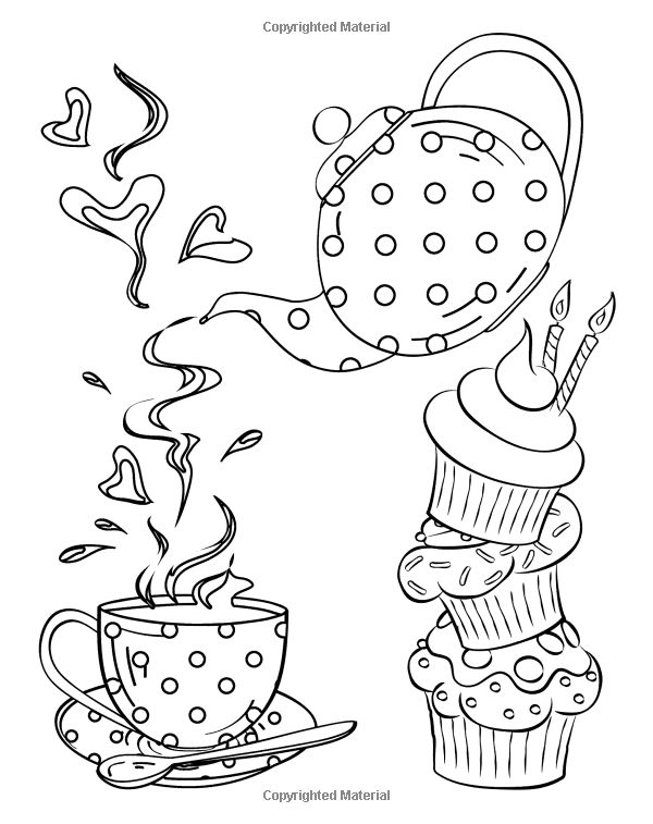 Pin on Coffee + Tea Coloring Pages for Adults