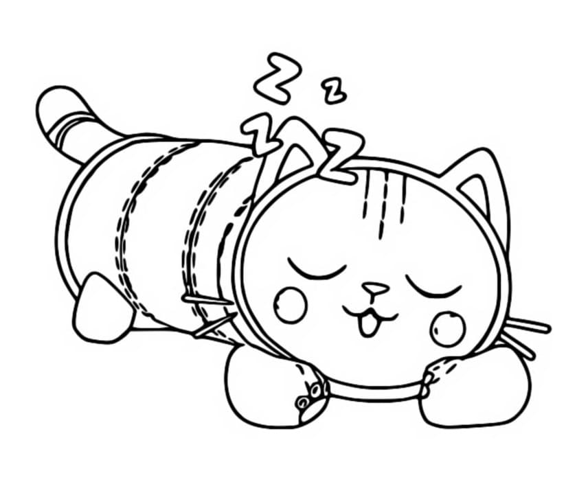 Pillow Cat from Gabby's Dollhouse Coloring Page - Free Printable Coloring  Pages for Kids