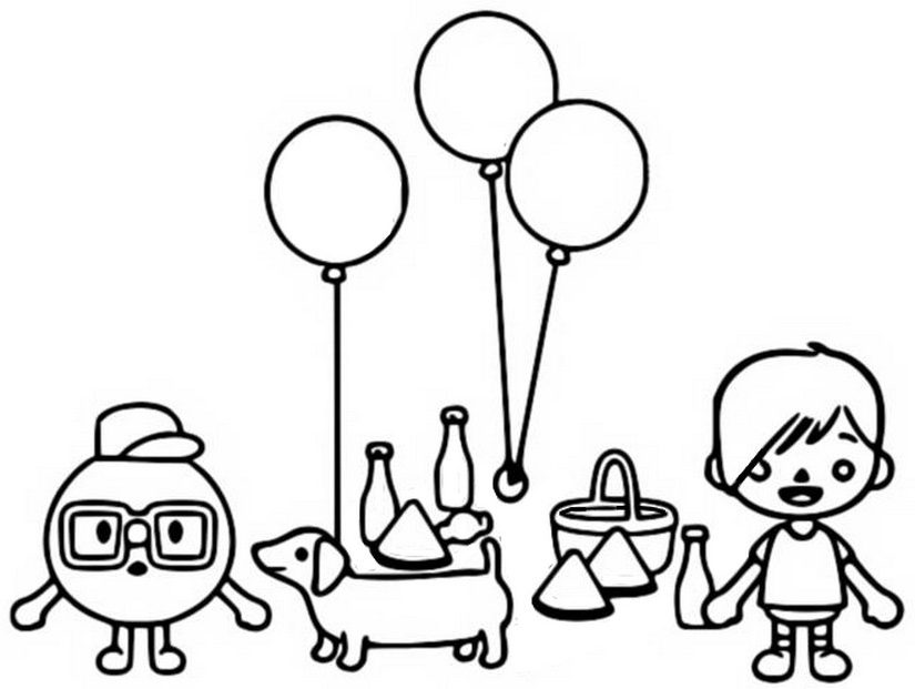 Toca Boca Coloring Pages - 1NZA