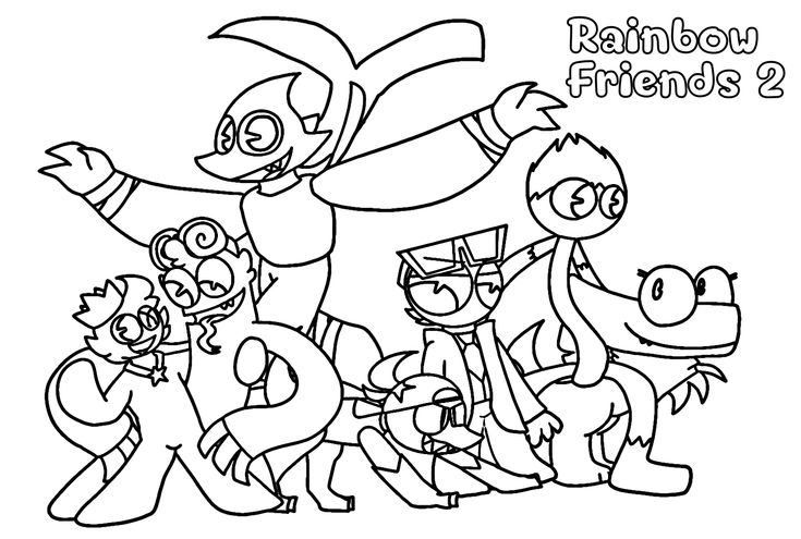 Rainbow Friends 2 Coloring Pages ...