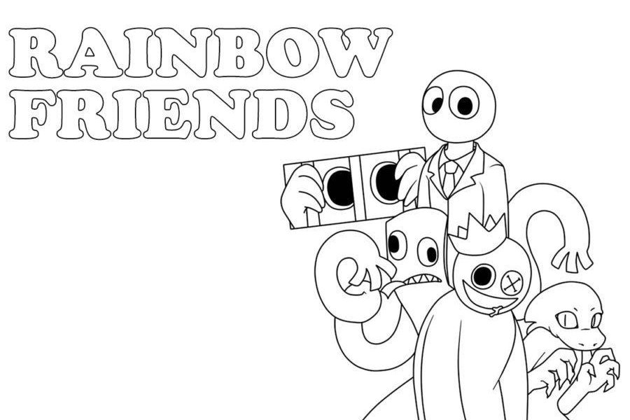 All Rainbow Friends Coloring Page