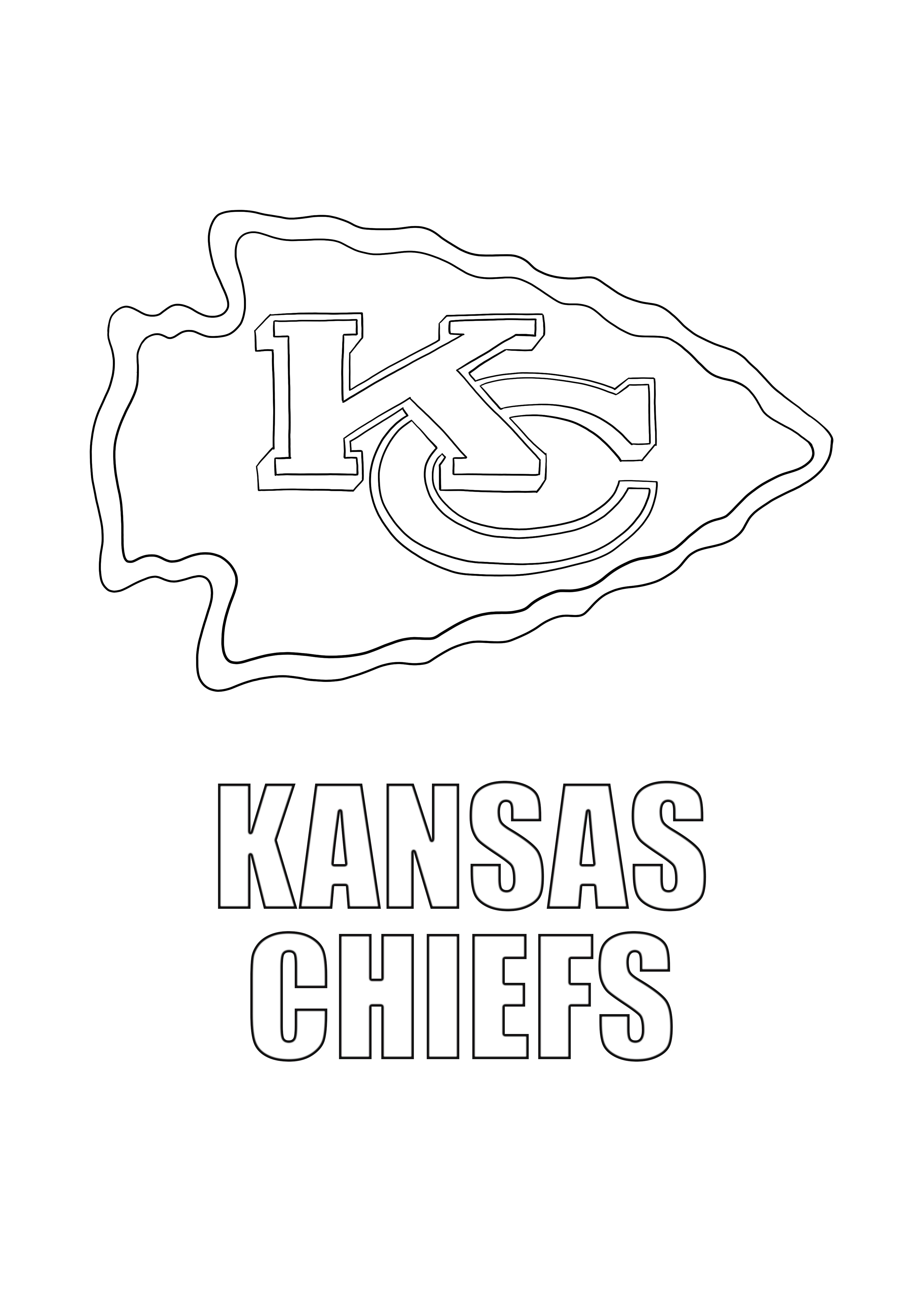 Kansas chiefs coloring and free ...