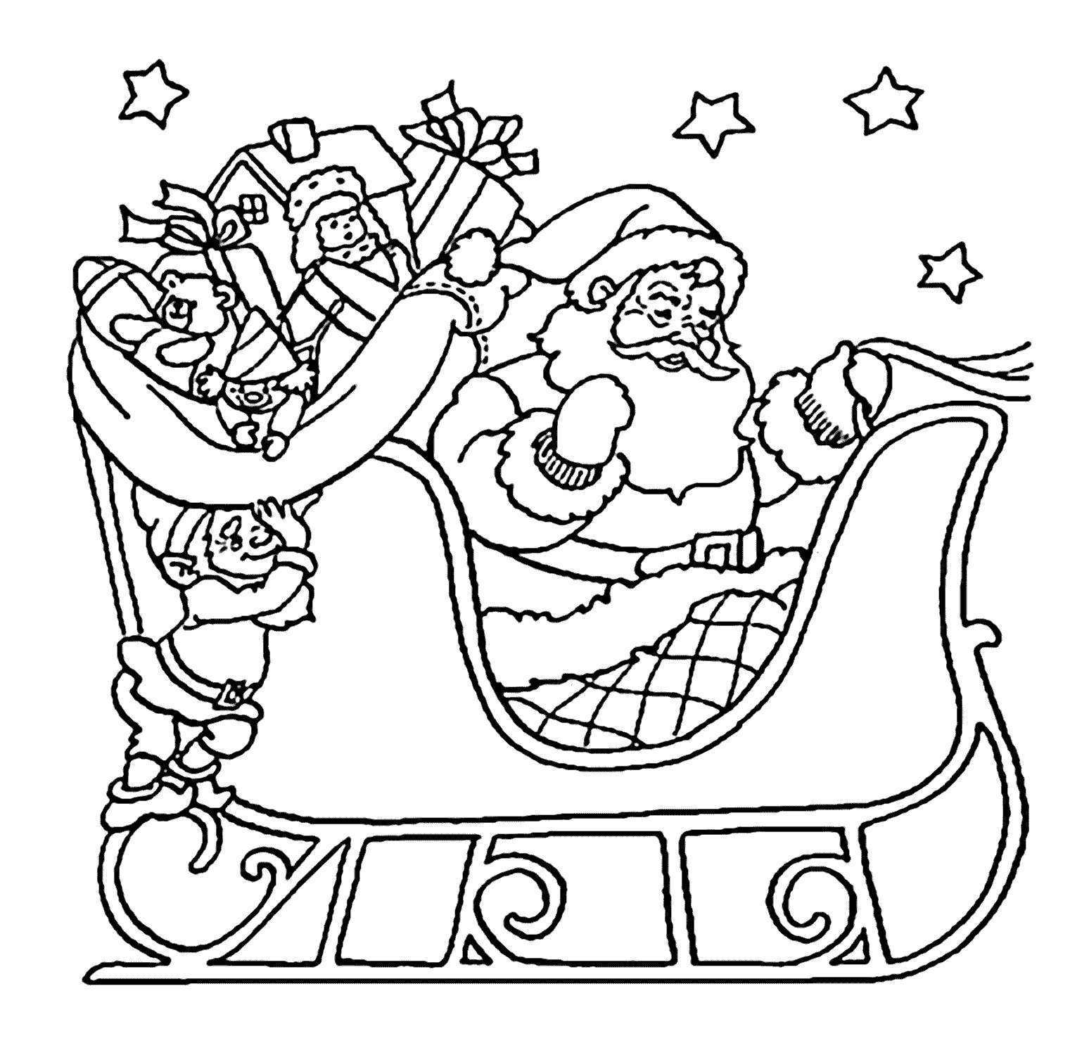 Santa Coloring Pages - Best Coloring ...