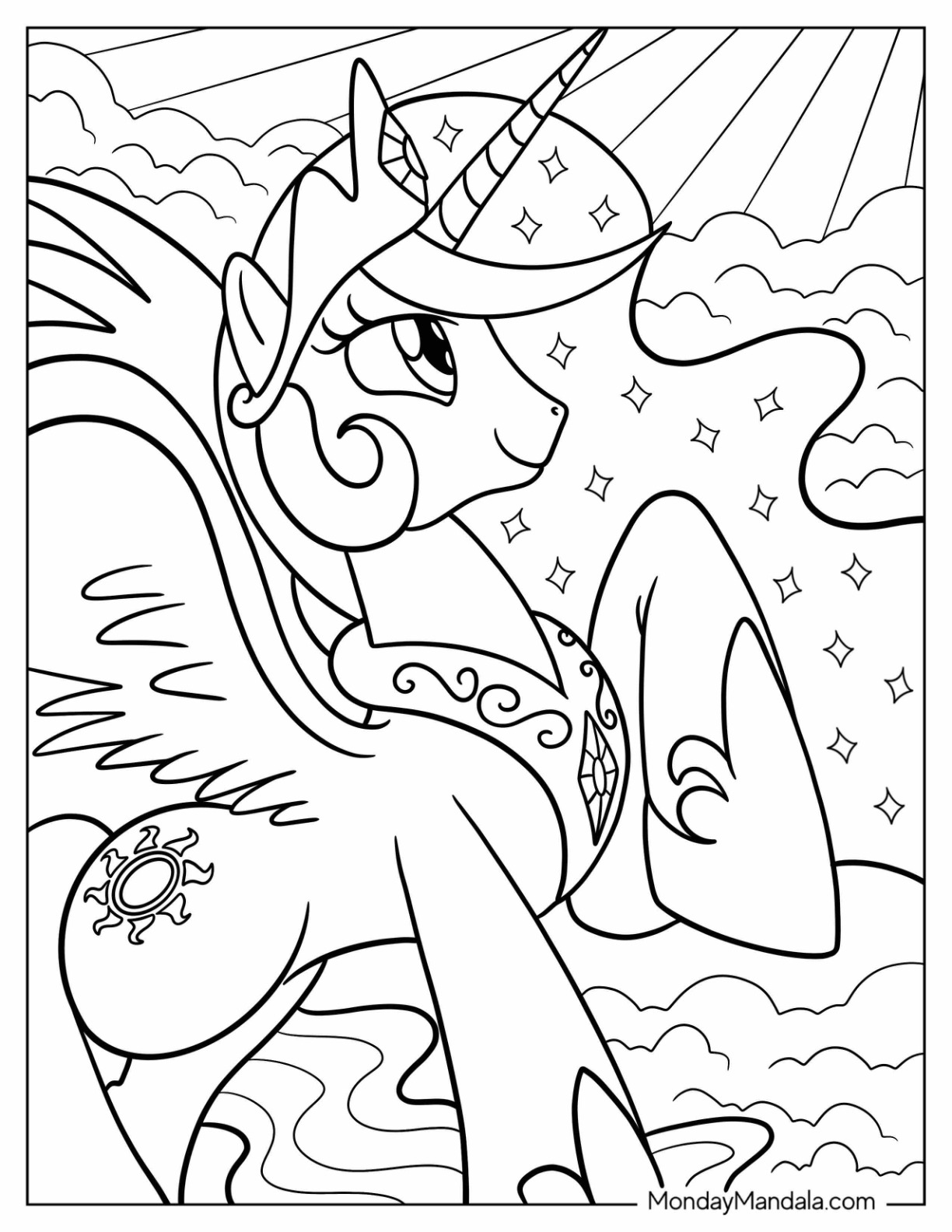 20 Princess Celestia Coloring Pages ...