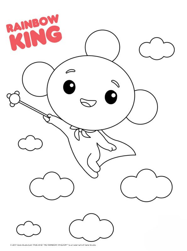 Kids-n-fun.com | Coloring page True and the Rainbow Kingdom rainbow king