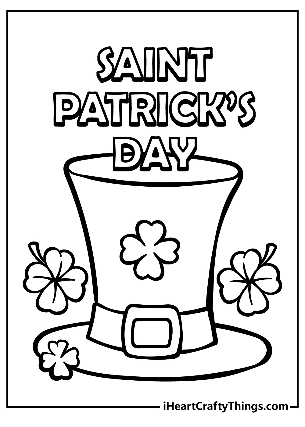 St Patrick's Day Coloring Pages (100% Free Printables)