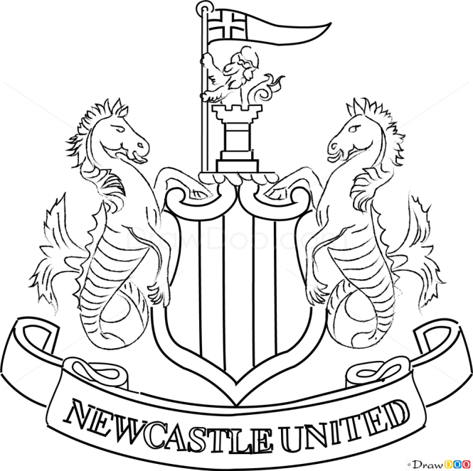 How to Draw Newcastle, United, Football Logos