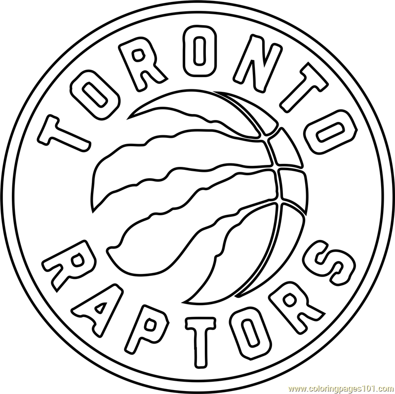 Toronto Raptors Coloring Page for Kids - Free NBA Printable Coloring Pages  Online for Kids - ColoringPages101.com | Coloring Pages for Kids