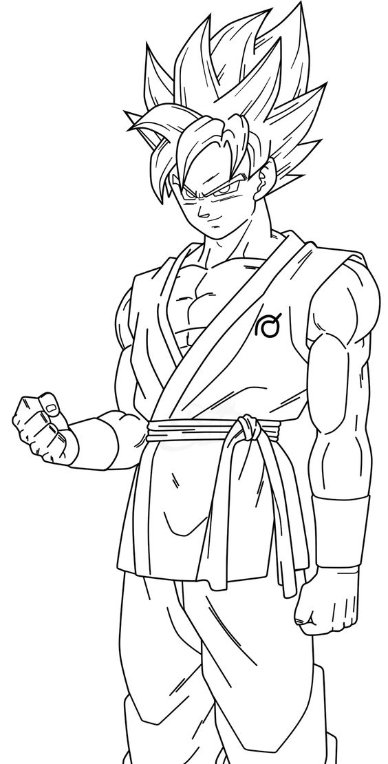 Goku SSJ Blue - Lineart 2 by SaoDVD on DeviantArt | Dragon ball super  artwork, Super coloring pages, Dragon ball artwork