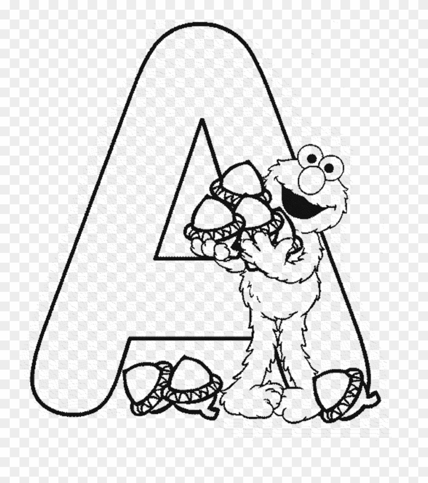 Large Size Of Coloring - Elmo Letter Coloring Pages Clipart (#4936636) -  PinClipart