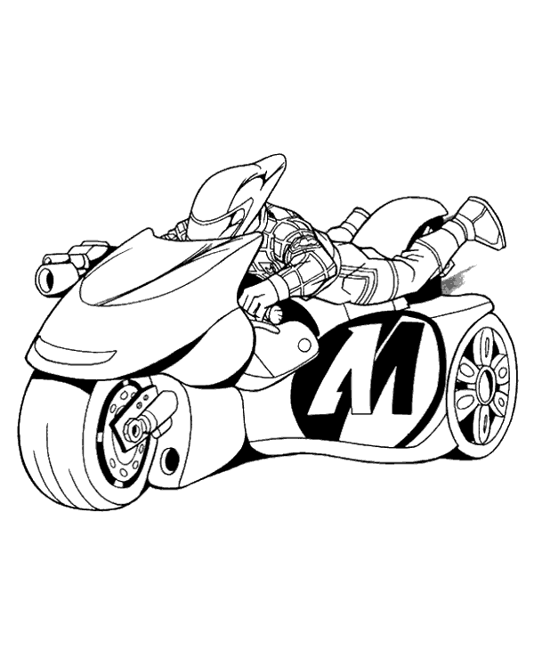 Toy motorcycle coloring sheet - Topcoloringpages.net
