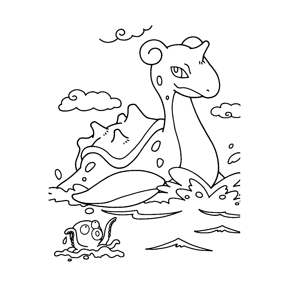 Lapras - Coloring pages for kids