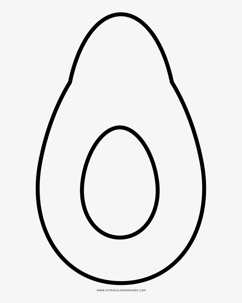 Avocado Coloring Page - Line Art PNG Image | Transparent PNG Free ...