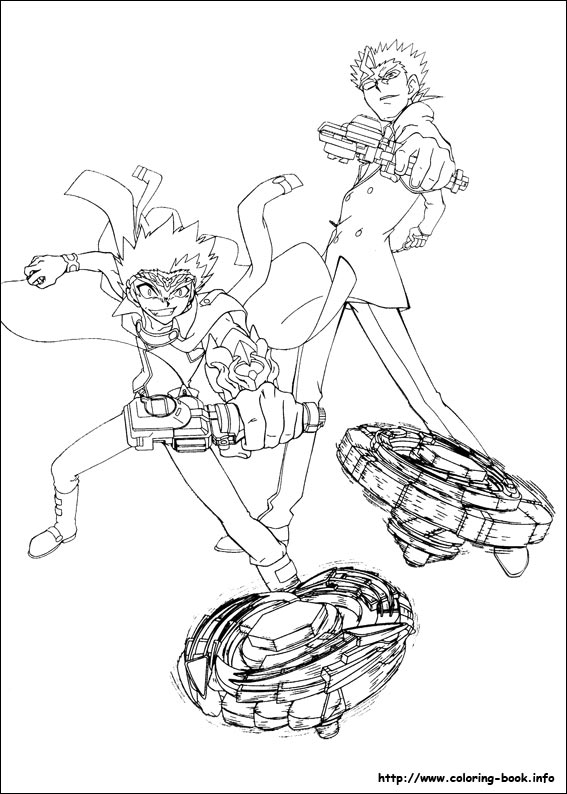 Beyblade coloring picture