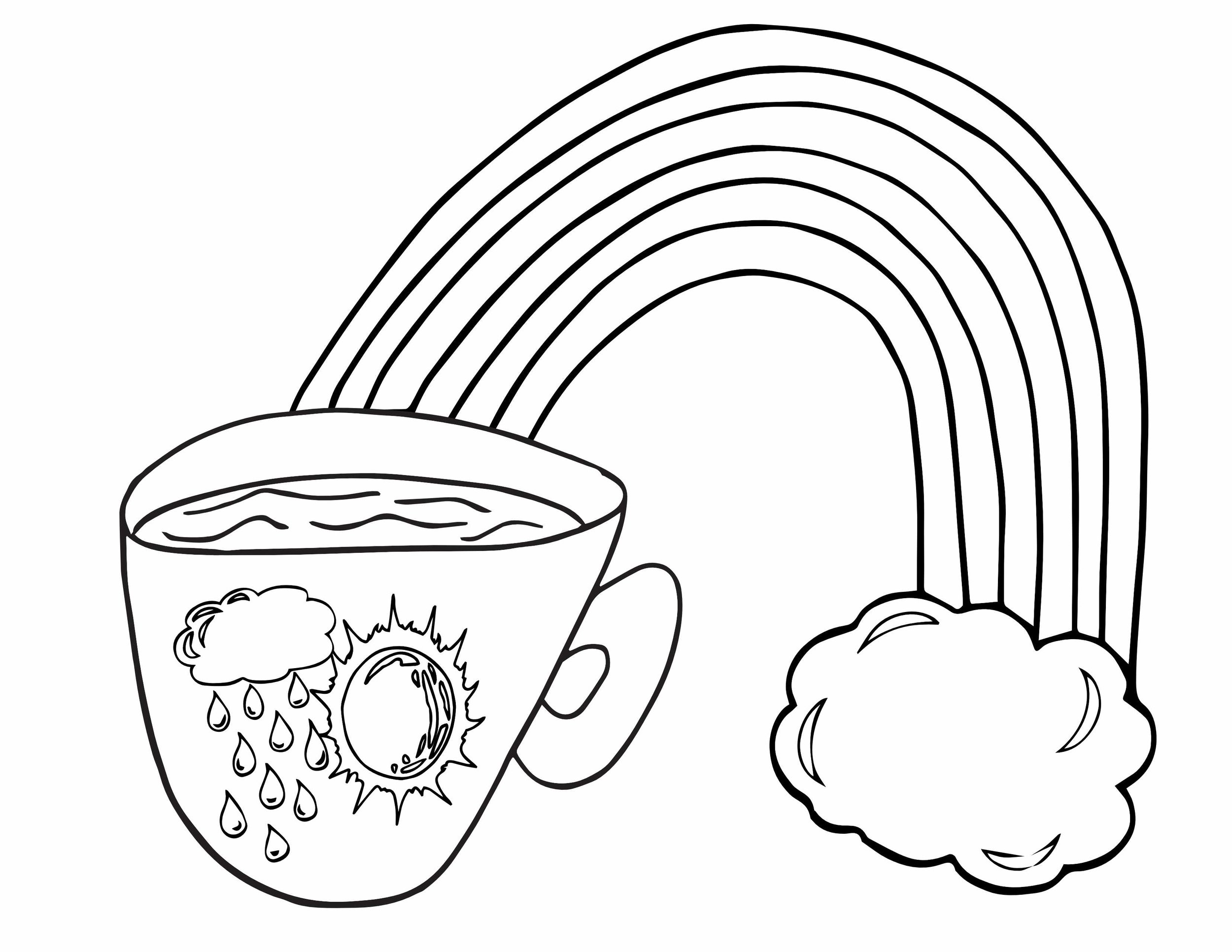 Free Coffee Coloring Pages — Stevie Doodles