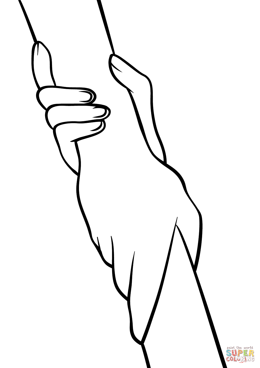 Helping Hands coloring page | Free Printable Coloring Pages