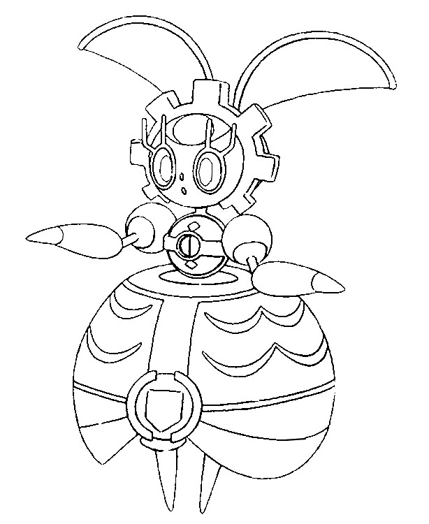 Coloring Pages Pokemon - Magearna - Drawings Pokemon
